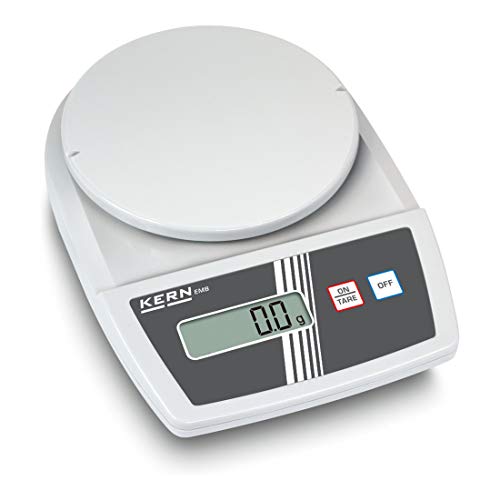 KERN Schulwaage EMB 1200-1 (Laborwaage, Wiegebereich max. 1200 g, Ablesbarkeit 0,1 g, Reproduzierbarkeit 0,1 g, Linearität 0,3 g) von KERN
