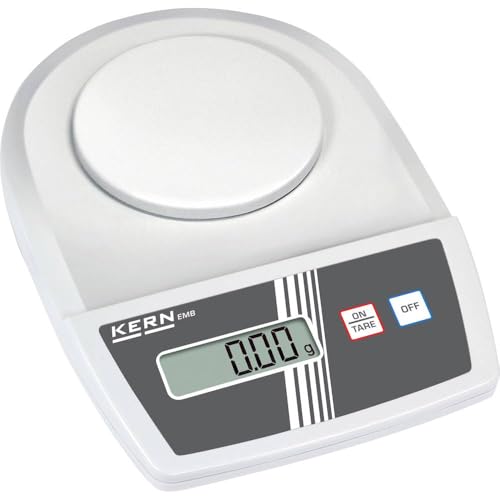 KERN Schulwaage EMB 600-2 (Laborwaage, Wiegebereich max. 600 g, Ablesbarkeit 0,01 g, Reproduzierbarkeit 0,01 g, Linearität 0,03 g) von KERN