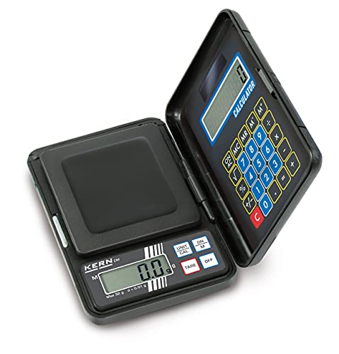 KERN Taschenwaage CM 1K1N (Wägebereich max. 1000 g, Ablesbarkeit 1 g, mit integriertem Taschenrechner, inkl. Batterien), mittel von KERN