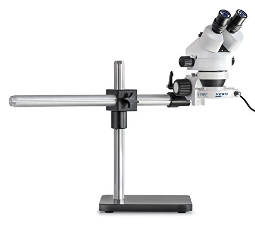 Stereomikroskop-Set [Kern OZL 961] Vordefiniert mit Universalständer und Beleuchtung für Ihren funktionalen Arbeitsplatz, Tubus: Binokular, Objektiv: 0,7x - 4,5x, Beleuchtung: 4,5W-LED-Ringlicht von KERN