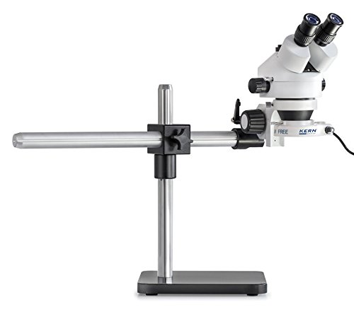 KERN Optics Vordefiniert Stereomikroskop-Set mit Universalständer und Beleuchtung für Ihren funktionalen Arbeitsplatz, Binokular Tubus, 0.7x - 4.5x Objektiv, 4.5W-LED-Ringlicht von KERN