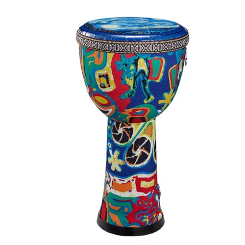Afrikanische Trommel Instrument Große Afrikanische 8-Zoll-ABS-Trommel. Leichtes Afrikanisches Handtrommelinstrument Für Anfänger Professionelle Djembe (Color : A) von KERREY