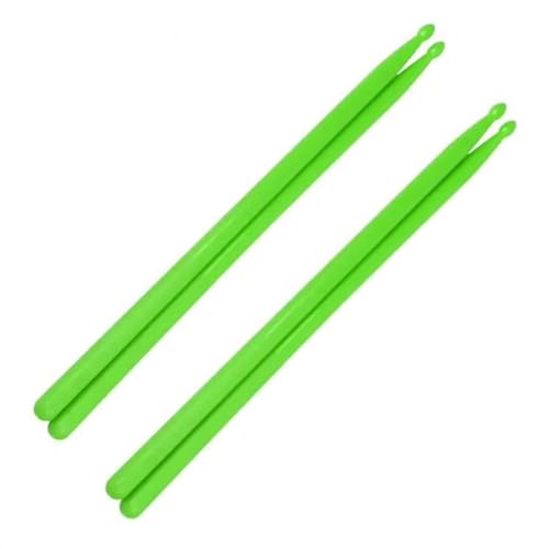 Trommelstöcke für Anfänger 5A Bunte Drumsticks Aus Nylonmaterial, Langlebige Jazz-Dumb-Übungs-Drumsticks Für Anfänger Schlagzeug-Zubehör (Color : Green) von KERREY