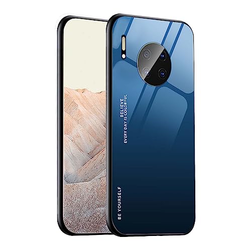 KERUN Schutzhülle aus Glas, Farbverlauf, für Huawei Nova 8i / Honor 50 Lite, Schutzhülle mit Rahmen aus TPU und Rückseite aus Hartglas, stoßfest, Kratzfest, 7 von KERUN