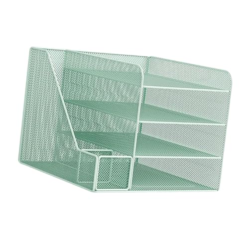 KESOTO Schreibtisch Organizer Dokumentenablage Aufbewahrung Rack Papierbrief Halter für Wohnheim, GrÜn KESOTO Schreibtisch Organizer Dokumentenablage Aufbewahrung Rack Papierbrief Halter für Wohnheim, GrÜn von KESOTO