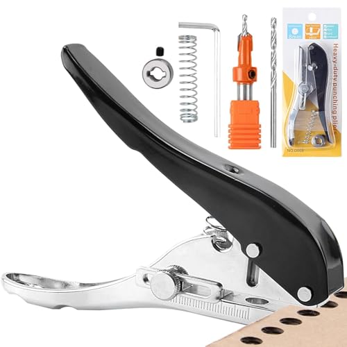 KEWAYO Einlochstanzer, 8 mm Einzellocher, tragbarer Papierstanzer für Etiketten, Karten, Kunststoff, Karton KEWAYO Einlochstanzer, 8 mm Einzellocher, tragbarer Papierstanzer für Etiketten, Karten, Kunststoff, Karton von KEWAYO