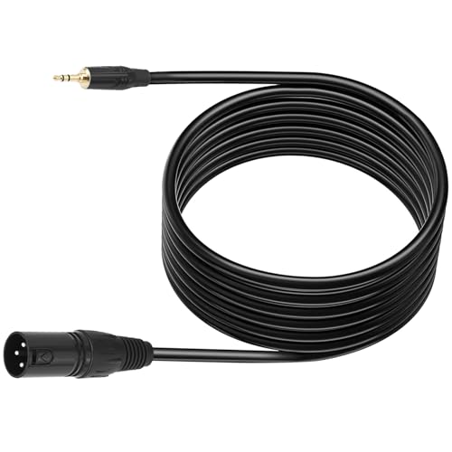 KEXIAO 3,5 mm auf 3-poligen Stecker, doppelte Abschirmung zum Anschluss von Stereo-Geräten an Mischpulte und Lautsprecher KEXIAO 3,5 mm auf 3-poligen Stecker, doppelte Abschirmung zum Anschluss von Stereo-Geräten an Mischpulte und Lautsprecher von KEXIAO