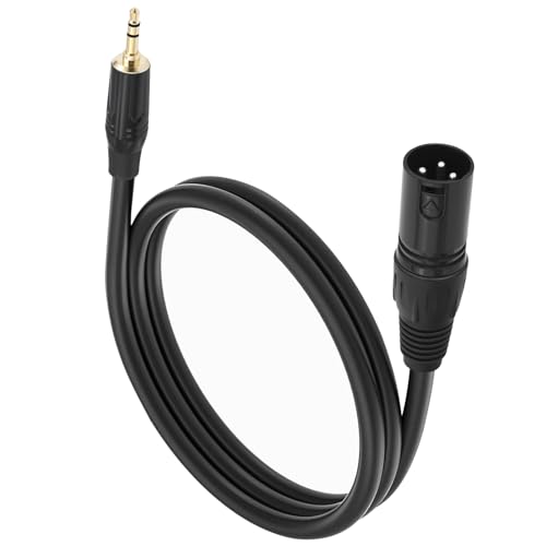 KEXIAO 3,5 mm auf 3-poligen Stecker, doppelte Abschirmung zum Anschluss von Stereo-Geräten an Mischpulte und Lautsprecher KEXIAO 3,5 mm auf 3-poligen Stecker, doppelte Abschirmung zum Anschluss von Stereo-Geräten an Mischpulte und Lautsprecher von KEXIAO
