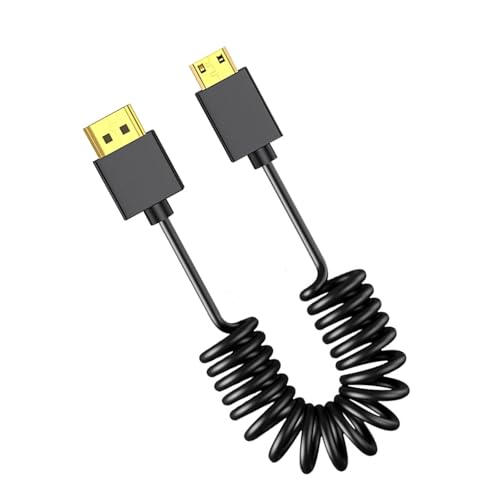 KEXIAO 8K Spiralvideokabel, 3,2 mm dünner Draht, unterstützt dynamische 7680 x 4320 für Kameramonitore, Aufnahmekarte, optionale Stecker von KEXIAO