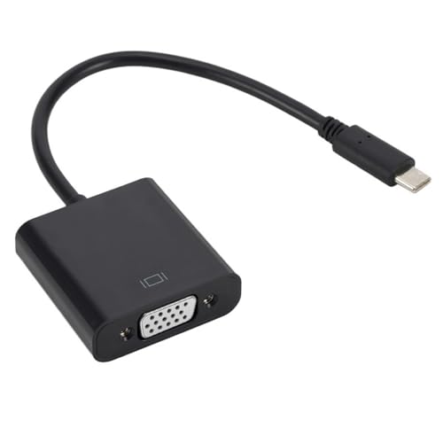 KEXIAO Adapterkabel Typ C auf VGA, 15-polig, D-Sub-Buchse auf Buchse, für Laptop, PC, Monitore, Projektor von KEXIAO