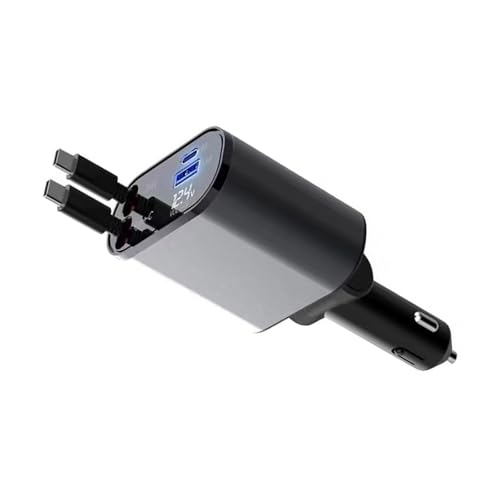 KEXIAO Einziehbarer Auto Ladeadapter USB C Auto Ladeadapter Adapter Auto Ladeadapter Schnellladekonverter für Männer Frauen Autozubehör KEXIAO Einziehbarer Auto Ladeadapter USB C Auto Ladeadapter Adapter Auto Ladeadapter Schnellladekonverter für Männer Frauen Autozubehör von KEXIAO