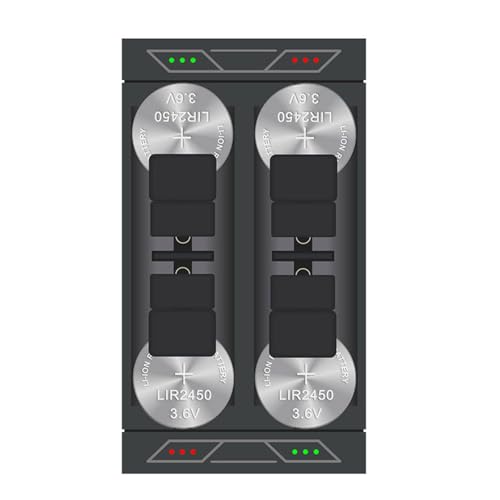 KEXIAO LIR2450 LIR2477 Knopfbatterieladeadapter Stromquellen mit 4 Steckplätzen und LED-Anzeigen für effizientes Laden KEXIAO LIR2450 LIR2477 Knopfbatterieladeadapter Stromquellen mit 4 Steckplätzen und LED-Anzeigen für effizientes Laden von KEXIAO