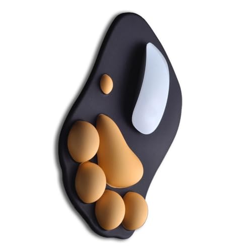 KEXIAO Mauspad mit Handgelenkauflage für Laptop und Desktop, weiches Silikon, rutschfest, Katzenpfoten-Design von KEXIAO
