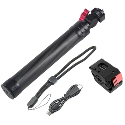 KEXIAO Selfie-Stick aus Aluminium mit mobilem Netzteil, Aufladen für Action-Kameras und mobile Gimbals, abnehmbarer Akku von KEXIAO