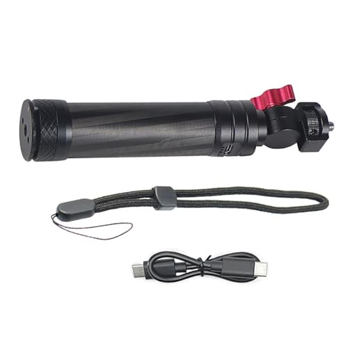 KEXIAO Selfie-Stick aus Aluminium mit mobilem Netzteil, Aufladen für Action-Kameras und mobile Gimbals, abnehmbarer Akku von KEXIAO