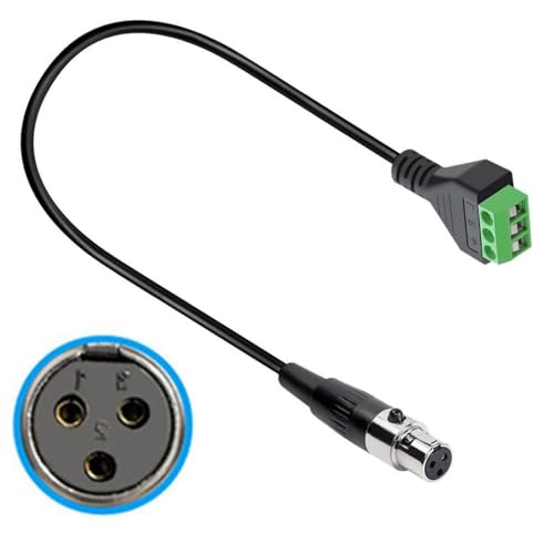 KEXIAO XLRs Buchse Stecker auf 3-polige Klemmen Block-Adapterkabel für Mikrofone, Lautsprecher und Studio von KEXIAO
