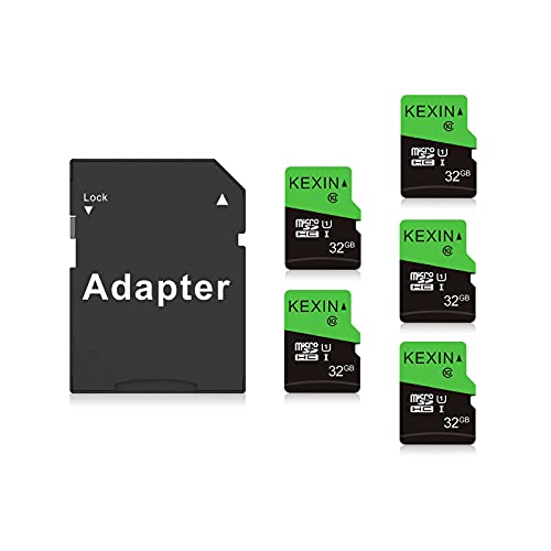 KEXIN Micro SD Karte 32GB Micro SD 5 Stück SD Karte mit Adapter, C10 U1 Speicherkarte Micro SD von KEXIN