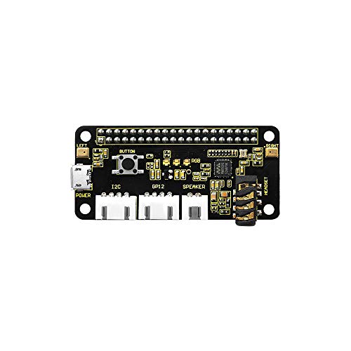 KEYESTUDIO ReSpeaker 2-Mic Pi HAT V1.0 für Raspberry Pi Zero und Zero W, Raspberry Pi B+, Raspberry Pi 2B und 3B/4B von KEYESTUDIO