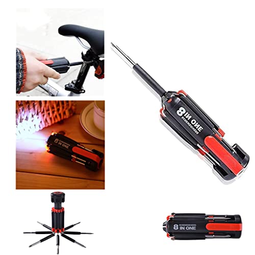 8 Schraubendreher in 1 Werkzeug mit Arbeitsscheinwerfer und Taschenlampe, Multi-Schraubendreher-Handwerkzeug, tragbares Präzisions-Schraubendreher-Set, allgemeines professionelles Reparaturwerkzeug./3 8 Schraubendreher in 1 Werkzeug mit Arbeitsscheinwerfer und Taschenlampe, Multi-Schraubendreher-Handwerkzeug, tragbares Präzisions-Schraubendreher-Set, allgemeines professionelles Reparaturwerkzeug./3 von KEYPKWZJR
