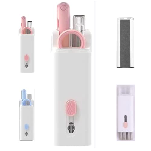 KEYPKWZJR 7-in-1-Elektronik-Reinigungsset, tragbares multifunktionales Reinigungswerkzeug, kann gründlich gereinigt Werden, for Ohrhörer, Handy, Fernseher, Computer, Bluetooth-Kopfhörer. /398 von KEYPKWZJR