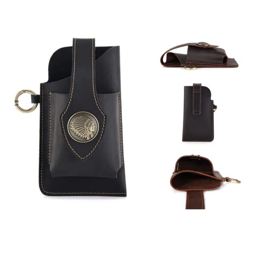 Multifunktionale Leder-Handytasche, Herren-Handy-Gürteltasche mit Schlaufen-Taillenholster, Vintage-Leder-Casual-Gürtel-Hüfttasche, bietet Platz for Ihr Handy, Ihren Schlüsselbund, Ihr Guthaben usw. / Multifunktionale Leder-Handytasche, Herren-Handy-Gürteltasche mit Schlaufen-Taillenholster, Vintage-Leder-Casual-Gürtel-Hüfttasche, bietet Platz for Ihr Handy, Ihren Schlüsselbund, Ihr Guthaben usw. / von KEYPKWZJR
