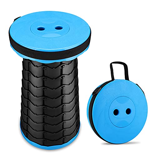 Tragbarer Teleskophocker, Faltbarer Hockerstuhl, einziehbarer Stuhl, verstellbare Kunststoffhocker mit maximaler Belastung von 150 kg, for Camping, Angeln, Wandern, Reisen, Garten, Golf, Grillen /404 Tragbarer Teleskophocker, Faltbarer Hockerstuhl, einziehbarer Stuhl, verstellbare Kunststoffhocker mit maximaler Belastung von 150 kg, for Camping, Angeln, Wandern, Reisen, Garten, Golf, Grillen /404 von KEYPKWZJR