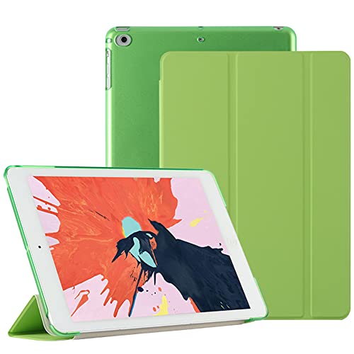 10,2 Zoll Handyhülle für iPad 9th/8th/7th Generation (2021/2020/2019) mit Smart Auto Schlaf/Wach Funktion,Abdeckung der Schutzhülle Sind Aus PU und PC, Grün von KEYWANTS