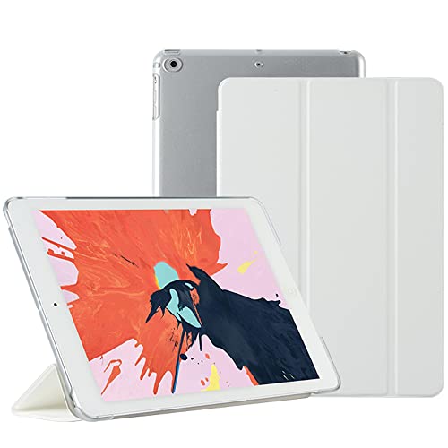 10,2 Zoll Handyhülle für iPad 9th/8th/7th Generation (2021/2020/2019) mit Smart Auto Schlaf/Wach Funktion,Abdeckung der Schutzhülle Sind Aus PU und PC, Weiß von KEYWANTS