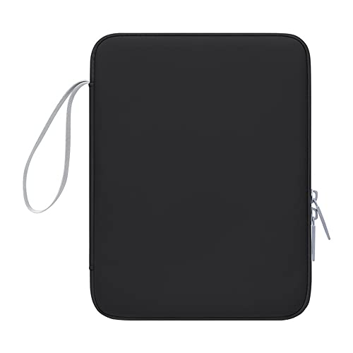 12.9 Zoll Tablet Sleeve Tasche，PU-Material Tablet-Hülle mit Innentasche Kompatibel mit iPad Pro 12.9 (2021/2019/2018), Galaxy Tab S8+ 12.4,Schwarz von KEYWANTS