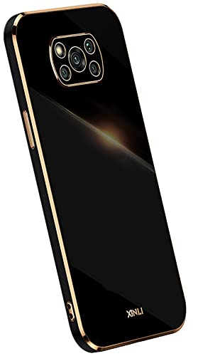 KEYYO Hülle für Xiaomi Poco X3 Pro | X3 NFC, Schutzhülle TPU Silikon Handyhülle mit Galvanisieren von Phnom Penh, Stoßfest Bumper Case Soft Cover - Schwarz KEYYO Hülle für Xiaomi Poco X3 Pro | X3 NFC, Schutzhülle TPU Silikon Handyhülle mit Galvanisieren von Phnom Penh, Stoßfest Bumper Case Soft Cover - Schwarz von KEYYO