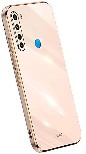 KEYYO Hülle für Xiaomi Redmi Note 8 2021, Schutzhülle TPU Silikon Handyhülle mit Galvanisieren von Phnom Penh, Stoßfest Bumper Case Soft Cover - Rosa von KEYYO