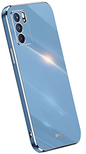 KEYYO Schutzhülle für Oppo A16 | A16S | A54S, weiche Schutzhülle, TPU, Silikon, vergoldet, ultradünn, Blau von KEYYO