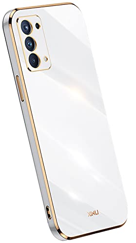 KEYYO Schutzhülle für Oppo A54 5G | A74 5G, weiche TPU-Silikonhülle, vergoldeter Rand, ultradünn, Weiß KEYYO Schutzhülle für Oppo A54 5G | A74 5G, weiche TPU-Silikonhülle, vergoldeter Rand, ultradünn, Weiß von KEYYO