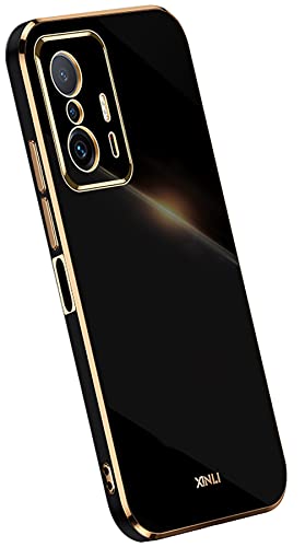 KEYYO Schutzhülle für Xiaomi MI 11T | 11T Pro, weich, TPU, Silikon, plattierter Rand, ultradünn, Schwarz KEYYO Schutzhülle für Xiaomi MI 11T | 11T Pro, weich, TPU, Silikon, plattierter Rand, ultradünn, Schwarz von KEYYO