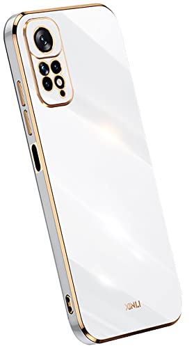 KEYYO Schutzhülle für Xiaomi Redmi Note 11S 4G/Note 11, Schutzhülle, weich, TPU, Silikon, vergoldeter Rand, ultradünn, Weiß KEYYO Schutzhülle für Xiaomi Redmi Note 11S 4G/Note 11, Schutzhülle, weich, TPU, Silikon, vergoldeter Rand, ultradünn, Weiß von KEYYO