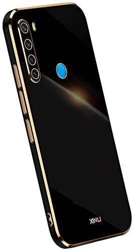 KEYYO Schutzhülle für Xiaomi Redmi Note 8 2021, weich, TPU, Silikon, vergoldeter Rand, ultradünn, Schwarz KEYYO Schutzhülle für Xiaomi Redmi Note 8 2021, weich, TPU, Silikon, vergoldeter Rand, ultradünn, Schwarz von KEYYO