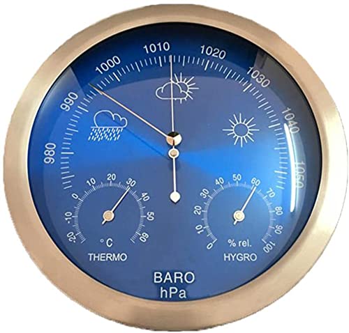 Barometer, Wetterstation Analog, Hochpräzises Barometer, 3 in 1 Temperatur, Luftfeuchtigkeit und Luftdruck, for Navigation, Luftfahrt, Bergsteigen, Landwirtschaft, Haushalt Barometer, Wetterstation Analog, Hochpräzises Barometer, 3 in 1 Temperatur, Luftfeuchtigkeit und Luftdruck, for Navigation, Luftfahrt, Bergsteigen, Landwirtschaft, Haushalt von KEuLen