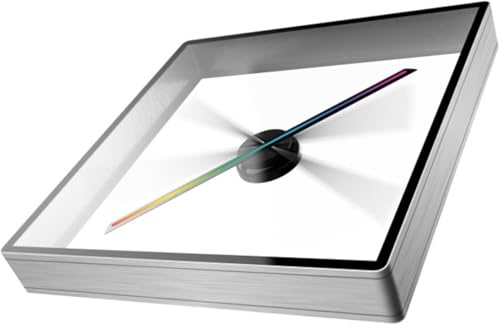 KEuLen 3D-Hologrammventilator, schwimmender Stereo-Projektor für Werbemaschine, Ventilator mit sicherem Gehäuse für Schilder von Geschäften, Bars, Casinos, Partys (grau) von KEuLen
