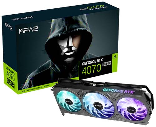 KFA2 Grafikkarte Nvidia GeForce RTX 4070 EX Gamer 1-Click OC 12GB GDDR6X-RAM PCIe x16 DisplayPort, H von KFA2