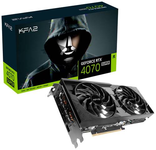 KFA2 Grafikkarte Nvidia GeForce RTX 4070 Super 2X 1-Click OC 12GB GDDR6X-RAM PCIe x16 HDMI®, Displa von KFA2