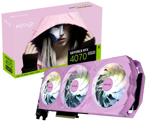 KFA2 Grafikkarte Nvidia GeForce RTX 4070 Super EX Gamer Pink 12GB GDDR6X-RAM PCIe x16 DisplayPort, H von KFA2