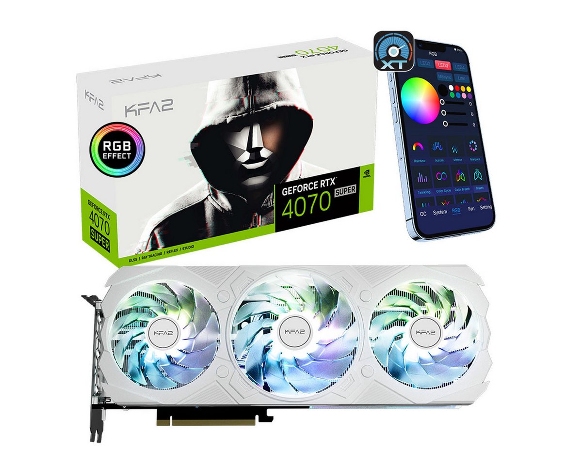 KFA2 KFA2 RTX4070 Super EX GAMER White 12GB Grafikkarte von KFA2