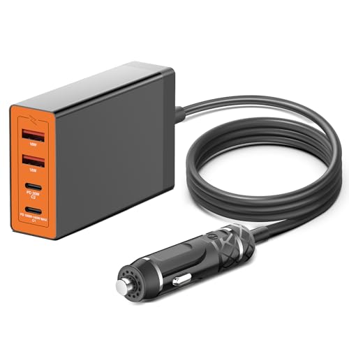 KFD 156W DC 12V-24V USB C 140W Auto Ladegerät Ladekabel KFZ Netzteil für MacBook Air 13" 15" M3 2024 Pro 16" 14" 2023 Surface Book 3 PD3,1 & QC3,0 Laptop Multi-Port-Laden DC Adapter Zigarettenanzünder KFD 156W DC 12V-24V USB C 140W Auto Ladegerät Ladekabel KFZ Netzteil für MacBook Air 13" 15" M3 2024 Pro 16" 14" 2023 Surface Book 3 PD3,1 & QC3,0 Laptop Multi-Port-Laden DC Adapter Zigarettenanzünder von KFD