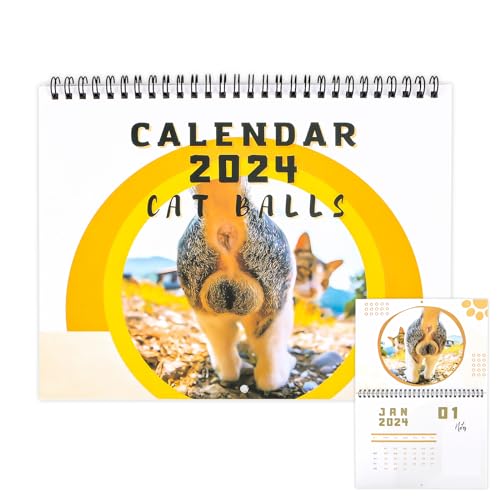 Katzenkalender 2024, Wandkalender Katzen Literarischer Katzenkalender Mit Lustigen Sprüchen Und Kurzweiligen Katzengeschichten Tierkalender Für Katzenfreunde von KFDDRN
