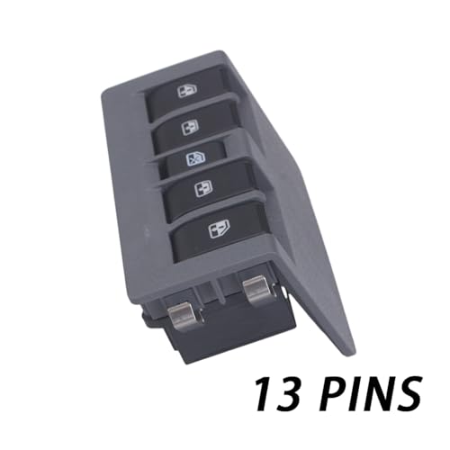 Window Switch Button/Fit for Chevrolet New Sail 2010-2014 9005043 9005041 Power Auto Fenster Glas Heber Schalter 5 Tasten Auto Zubehör 90800027(90800027-13Pins) von KFJFDHES