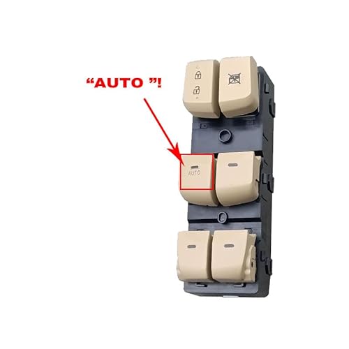 Window Switch Button/Fit for Hyundai Elantra 2012-2016 Auto Elektrische Master Fensterheber Schalter 93570-4V000 93570-4V040 Auto Teile(Beige AUTO) von KFJFDHES