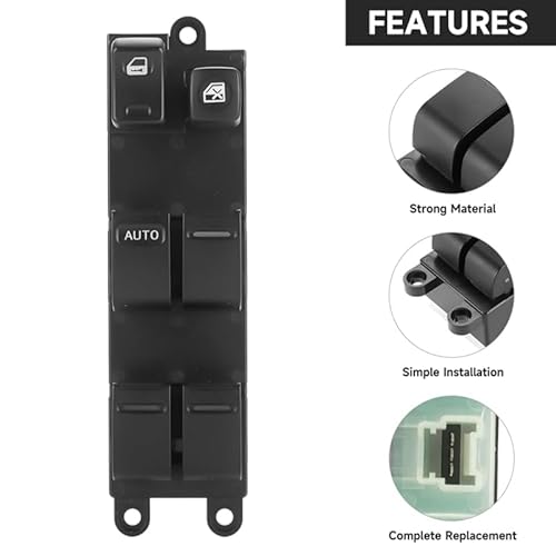 Window Switch Button Hohe Qualität Auto Fensterheber Schalter Elektrische Fenster Schalter 25401-EQ305 25401EQ305/Fit for Nissan X-Trail 2002-2007 von KFJFDHES