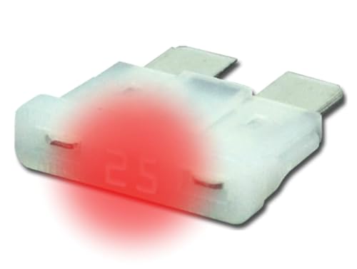 LED-Status KFZ Auto ATO Sicherungen Flachsicherungen, TFTL0, Set, 3A 5A 7,5A 10A 15A 20A 25A 30A 35A 40A, Stromstärke:25A Ampere von KFZ-Autoteile Express