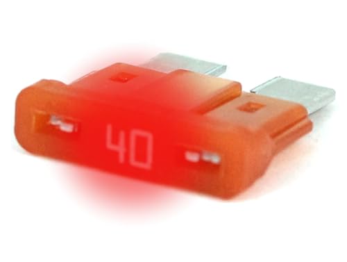 LED-Status KFZ Auto ATO Sicherungen Flachsicherungen, TFTL0, Set, 3A 5A 7,5A 10A 15A 20A 25A 30A 35A 40A, Stromstärke:40A Ampere von KFZ-Autoteile Express