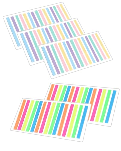 KGDUYC 1500 Stk Haftstreifen zum Text Markieren Schmal Lang Transparente Haftnotizen Klebemarkierungen Pastell Textstreifen Seitenmarker Klebezettel Selbstklebend Haftmarker für Büro Schule-Farbig KGDUYC 1500 Stk Haftstreifen zum Text Markieren Schmal Lang Transparente Haftnotizen Klebemarkierungen Pastell Textstreifen Seitenmarker Klebezettel Selbstklebend Haftmarker für Büro Schule-Farbig von KGDUYC